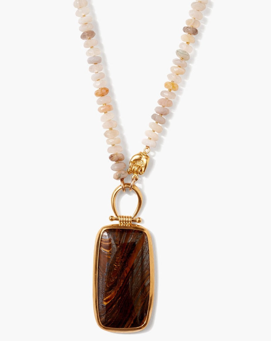 Chan Luu Leon Pendent Necklace in African Opal Dear Lucy