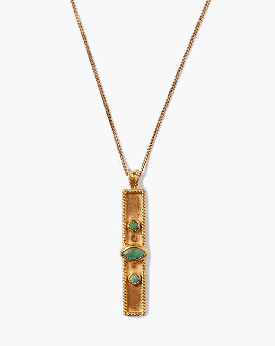 Chan Luu Bezel Wrapped Turquoise Marquise Pendant Dear Lucy