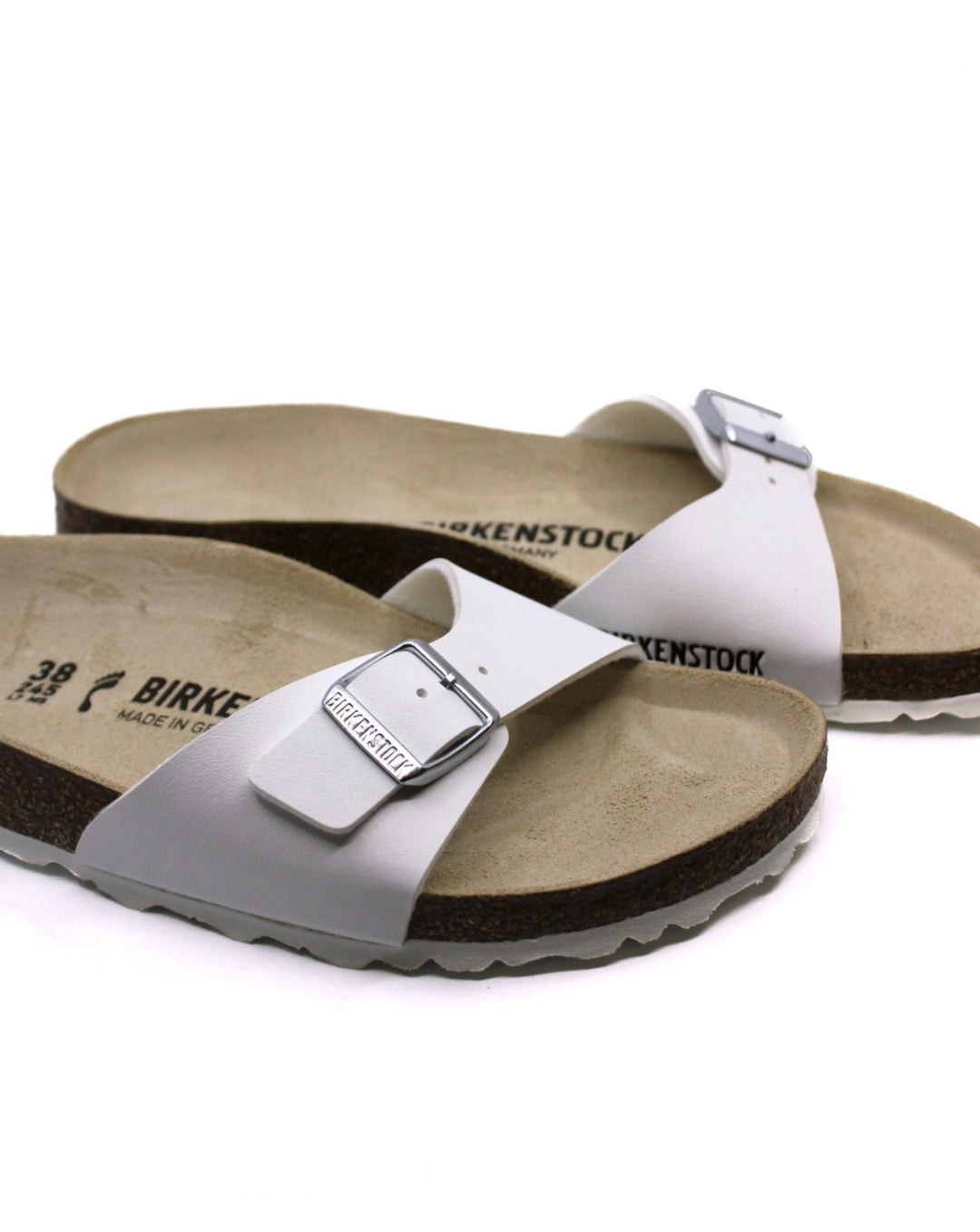 Birkenstock Madrid White Narrow - Dear Lucy