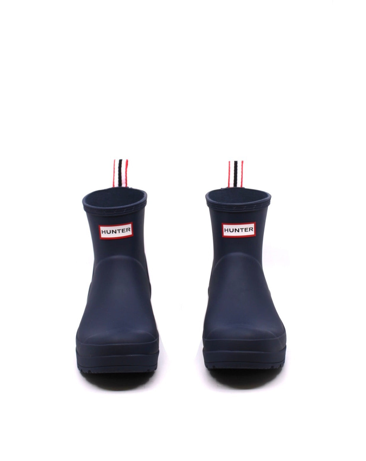 Short blue hunter rain hot sale boots