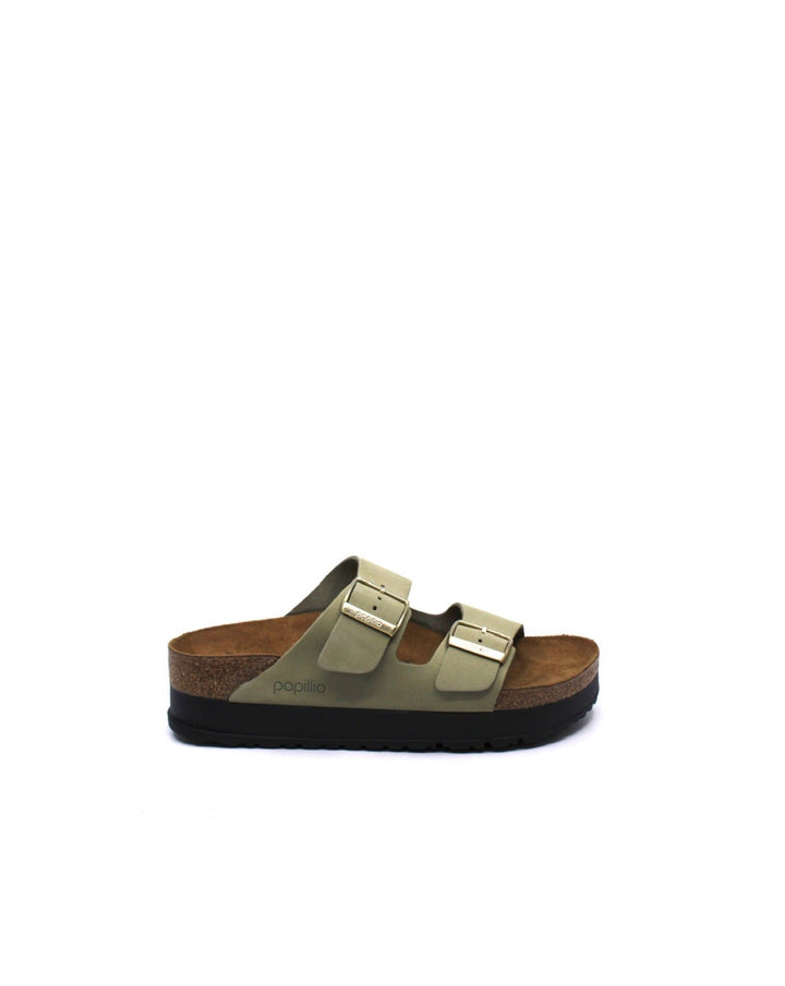 Birkenstock Arizona Platform Eucaptus Narrow - Dear Lucy