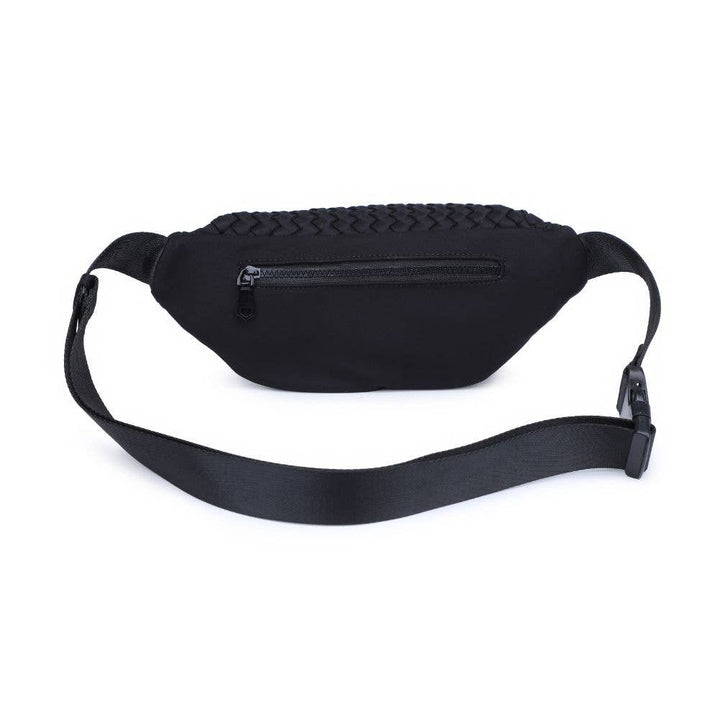 Sol and Selene Aim High  Woven Neoprene Belt Bag: Black