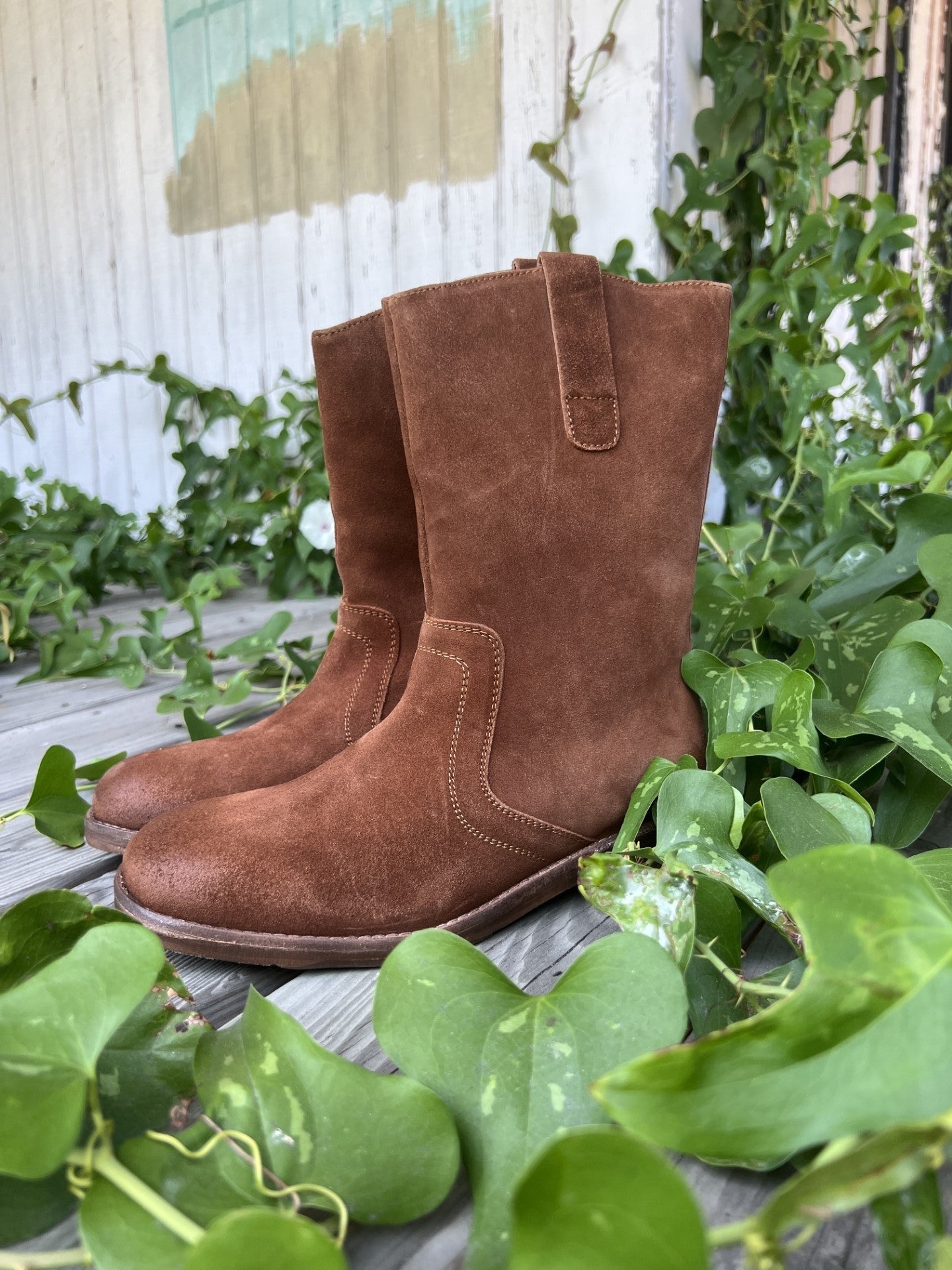 Free People Easton Equestrian Suede Boots