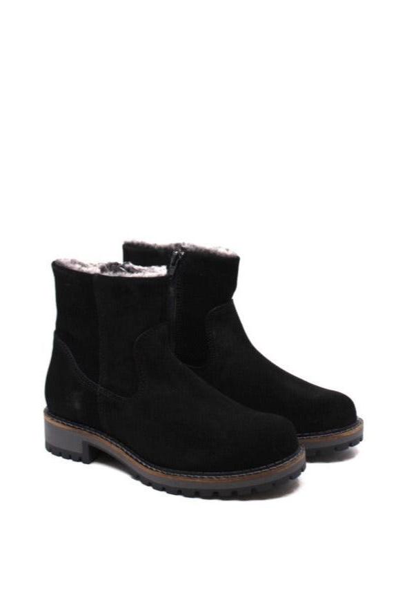 Bos. & high quality Co. BEAT Waterproof Chelsea Boots Black 39 Suede Leather