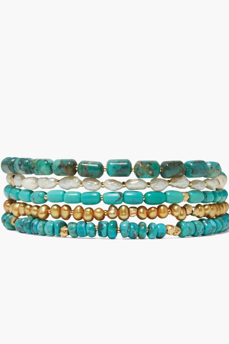 Chan Luu Riviera Wrap Bracelet in Turquoise Dear Lucy