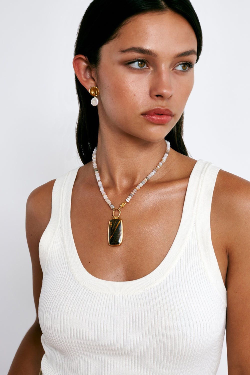 Chan Luu Leon Pendent Necklace in African Opal Dear Lucy